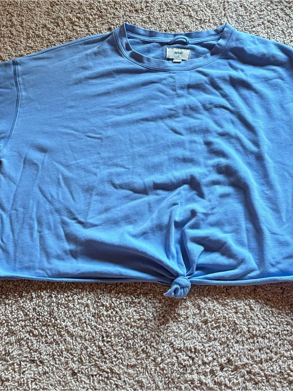 aerie Light Blue Crewneck Tee